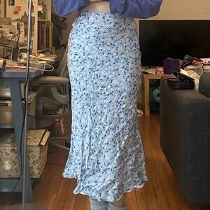 Zara Slip Skirt Blue - Size XS